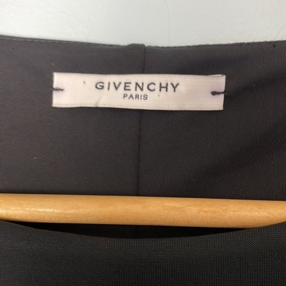 Givenchy Bateau Neckline Knee-Length Black Dress Size 40 - Picture 3 of 13